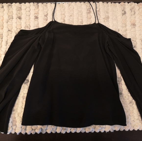 Topshop - black offshoulder top - Picture 2 of 4